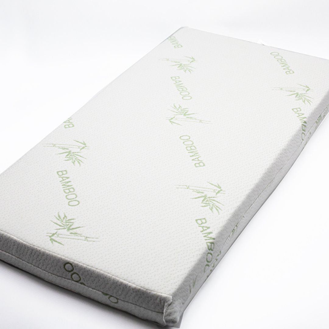 Close-up of bamboo textile used in organic mattress topper covers, breathable and soft