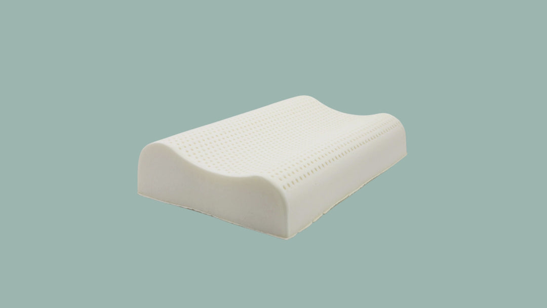 Ergonomic Organic Latex Contour Pillow – Neck & Shoulder Relief, GOLS-Certified