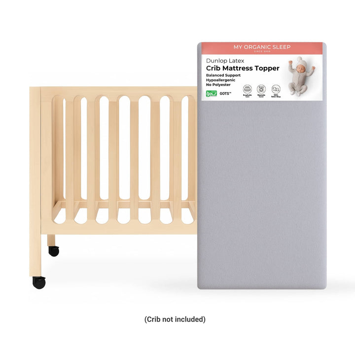 Co-Sleeper (Cradle) Latex Mattress Topper (36” × 18”)