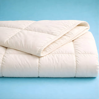 Australian Wool Comforter Encased in 100% Organic Cotton Cover