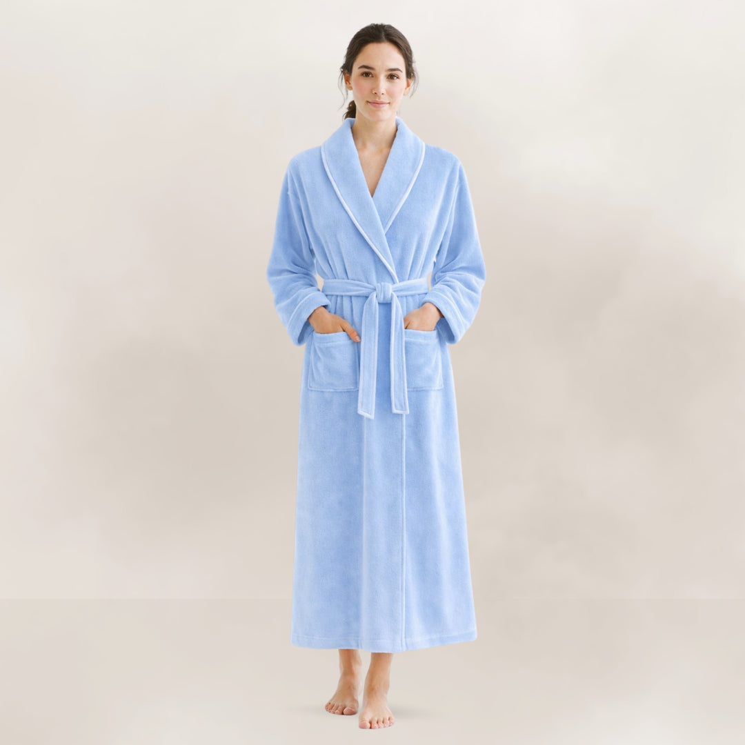 Women's Organic Cotton Velour Bathrobe