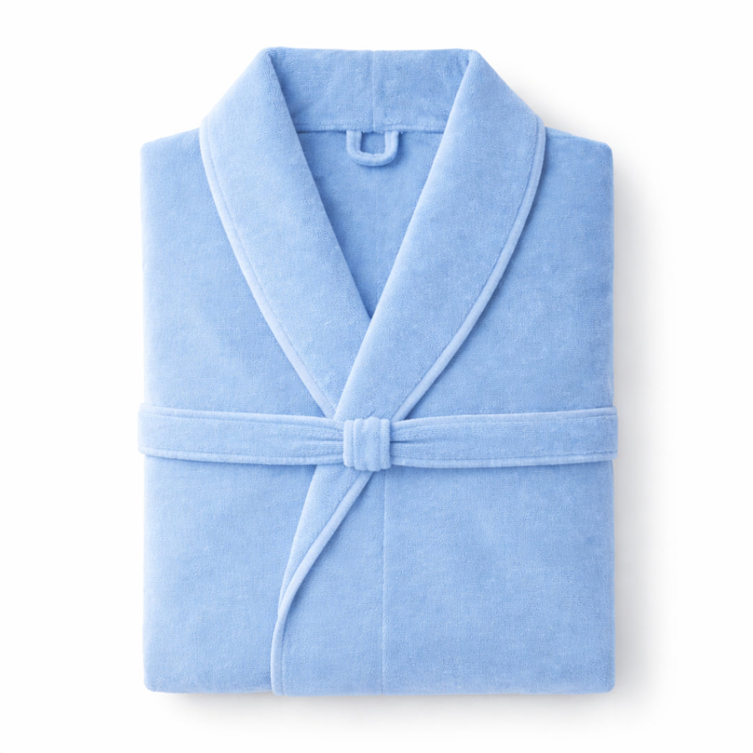 Men's Organic Cotton Velour Bathrobe