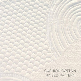 Detailed texture of organic cotton fabric cover, breathable and toxin-free