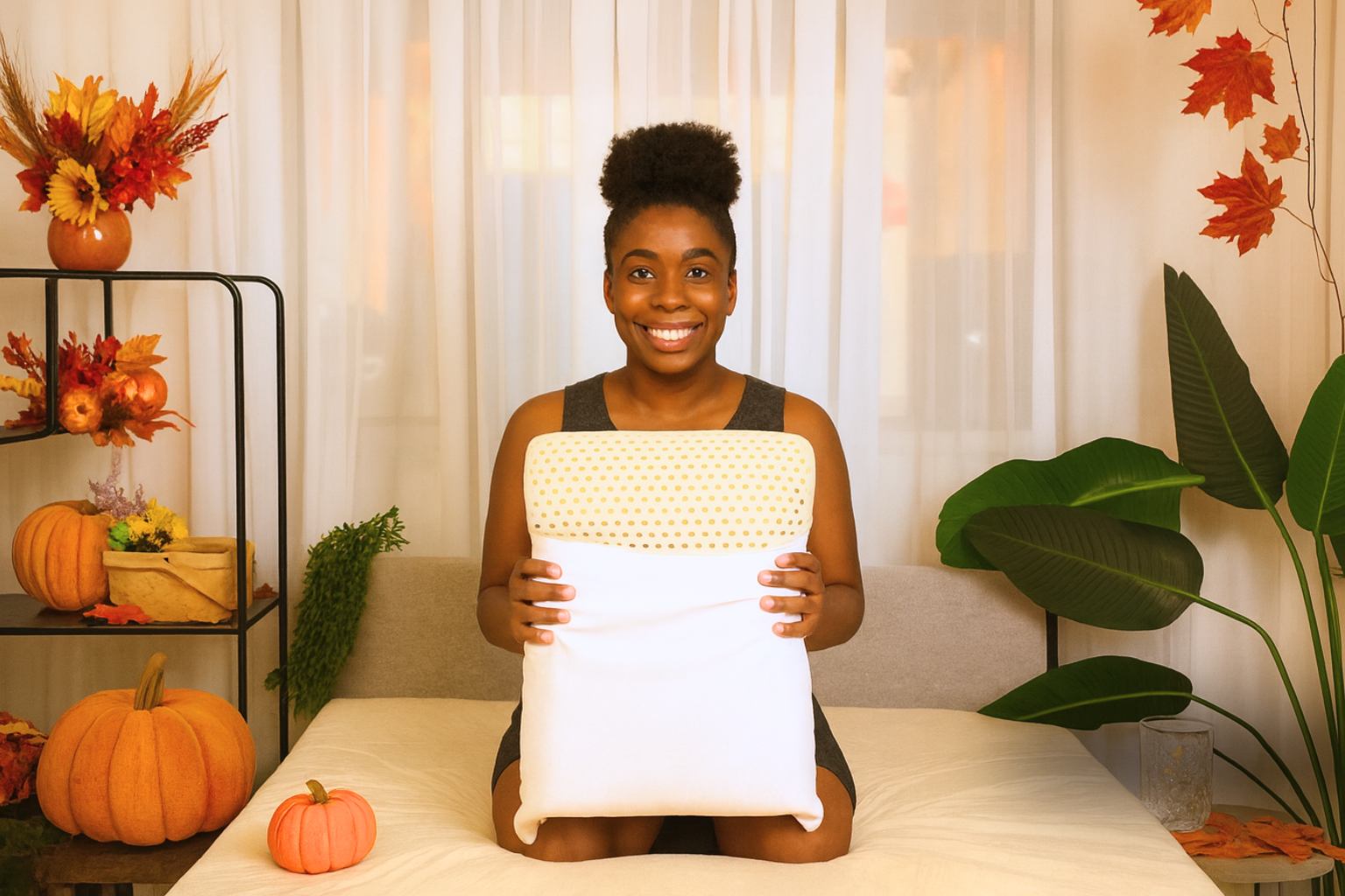 My organic sleep 100% organic latex pillow and talalay latex foam. all natural pillow