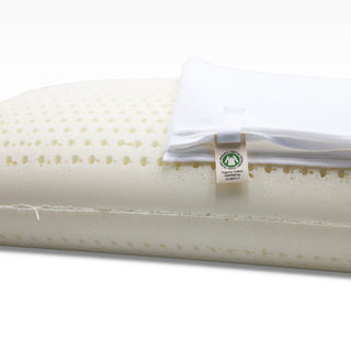 GOTS certified cotton cover with 100% talalay latex foam pillows