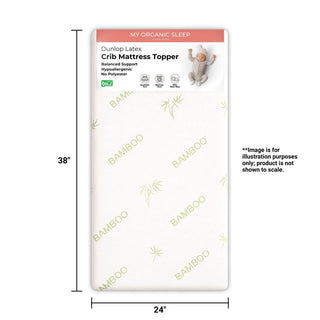 Mini Crib Latex Mattress Topper (38” × 24”)