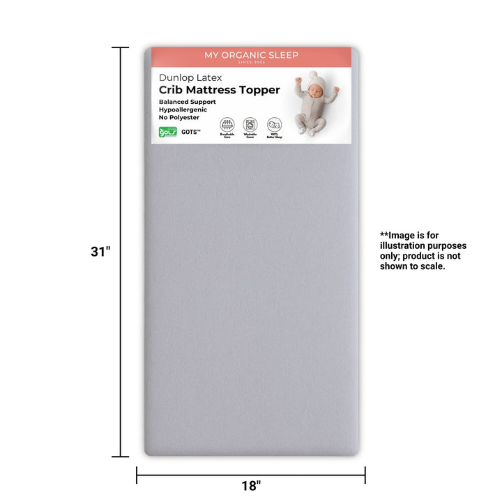 Mini-Sleeper Latex Mattress Topper (31” × 18”)