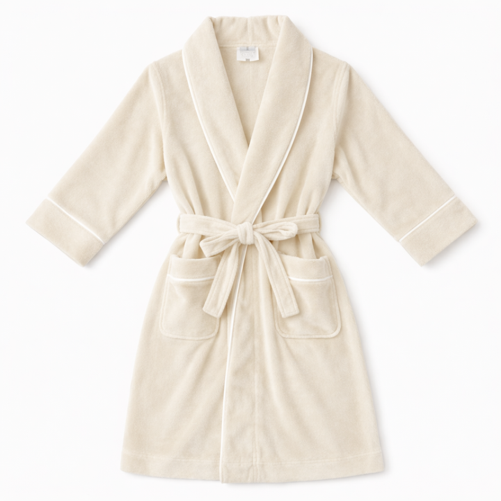 Men's Organic Cotton Velour Bathrobe