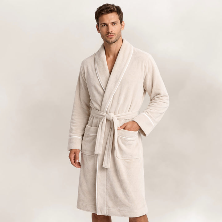 Men's Organic Cotton Velour Bathrobe