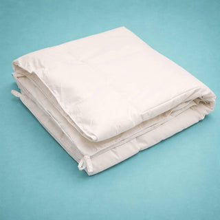 Natural Wool Comforter for Crib with Organic Cotton Covering