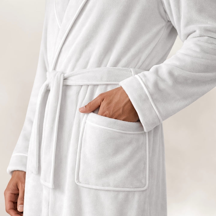 Men's Organic Cotton Velour Bathrobe