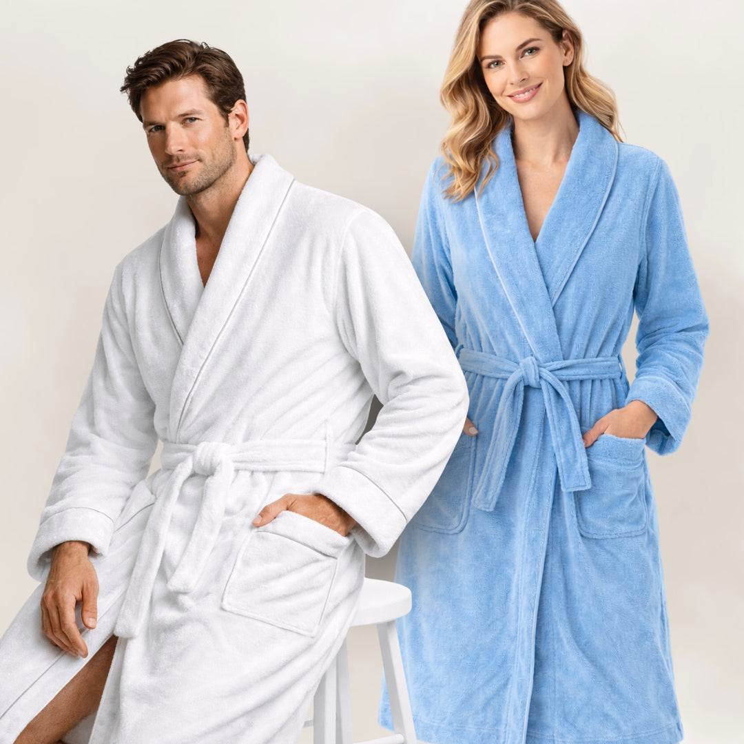 Men's Terry Cloth Organic Cotton Bathrobe