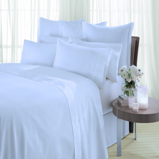 organic cotton blue bed sheets
