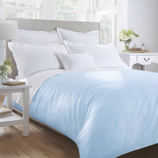 organic cotton blue duvet cover for skin sensitivity