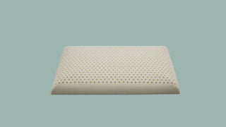 Video showcasing, our low loft all natural dunlop latex pillow, benefits of being eco-friendly, supportive, comfortability, and breathability. also the organic gots certified cotton cover.