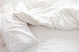 soft organic cotton duvet cover white, with GOTS certification
