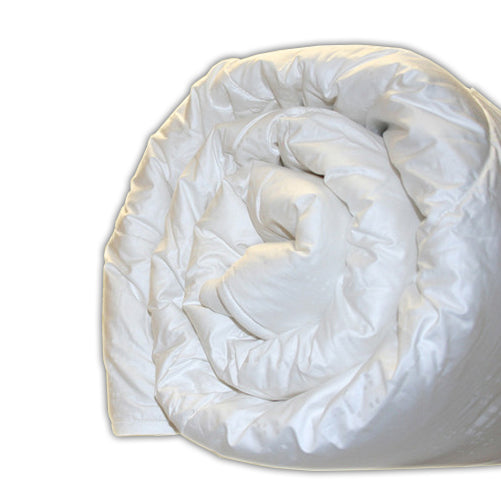 rolled up wool comforter. 