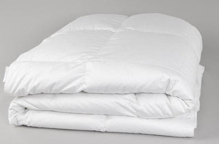 Australian Wool Comforter - Myorganicsleep, folded up all natural wool comforter. pure white comforter