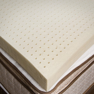2" Inch Organic Latex Mattress Topper provides an extra layer of comfort on top of mattress. This one has no cover