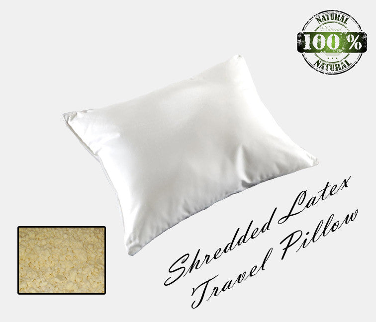 Natural Shredded Latex Travel Pillow - MyOrganicSleep